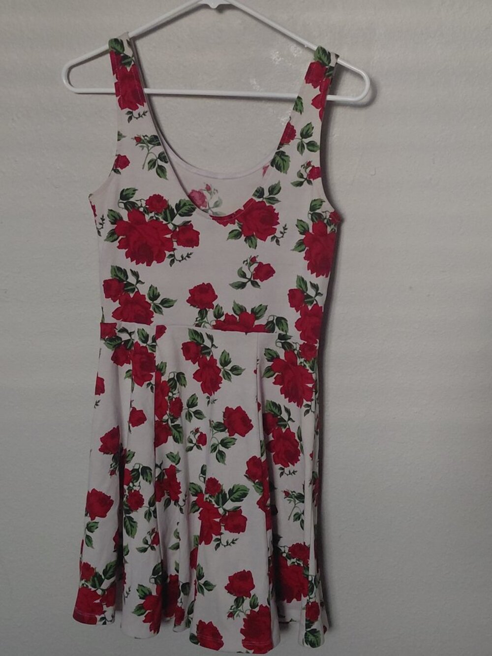 H&M Medium Red Roses Dress